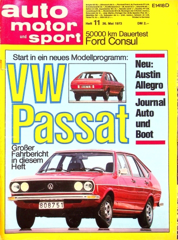 Deckblatt Auto Motor und Sport (11/1973)